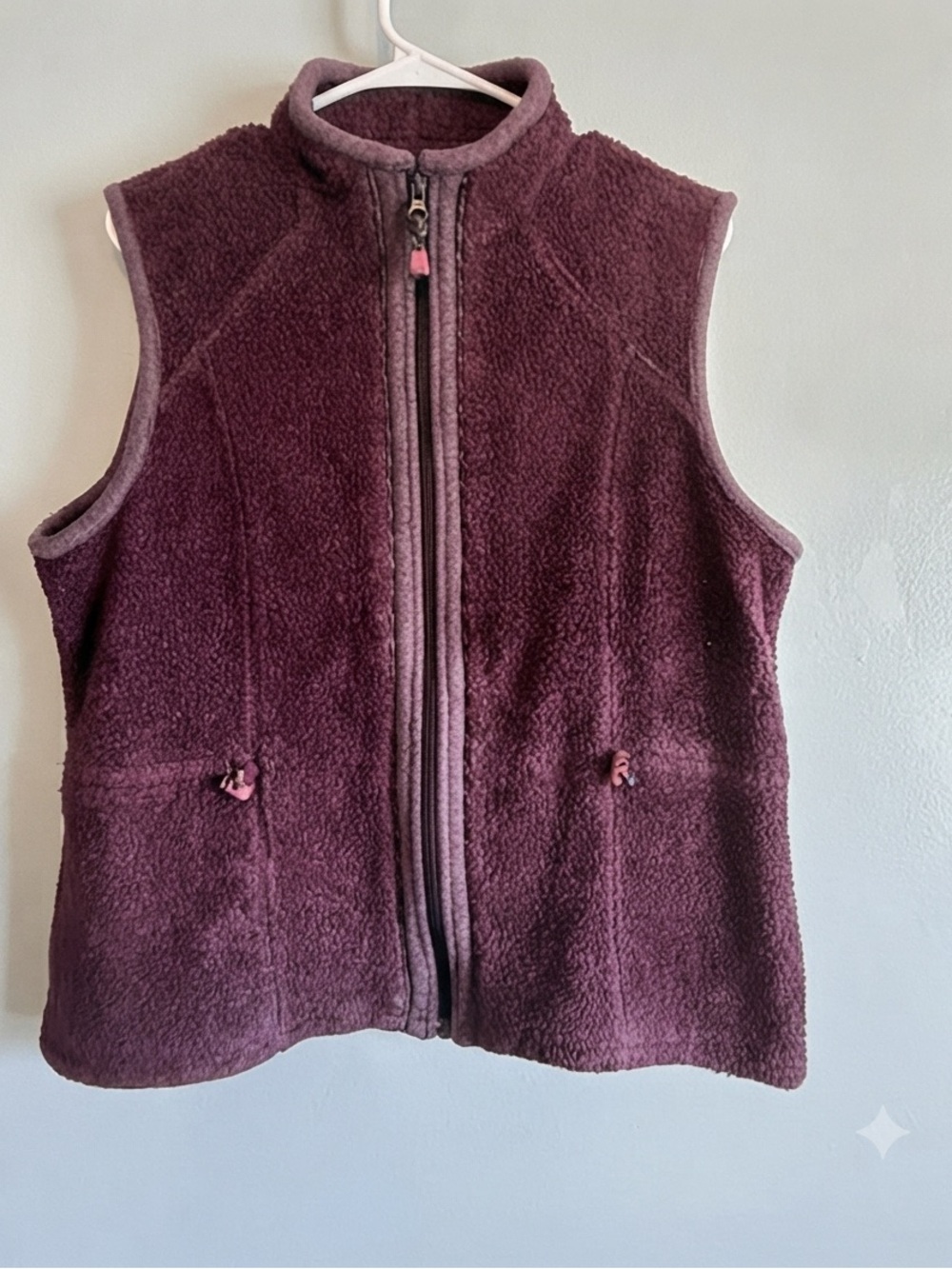 Woolrich Plush Fleece Vest - Plum
